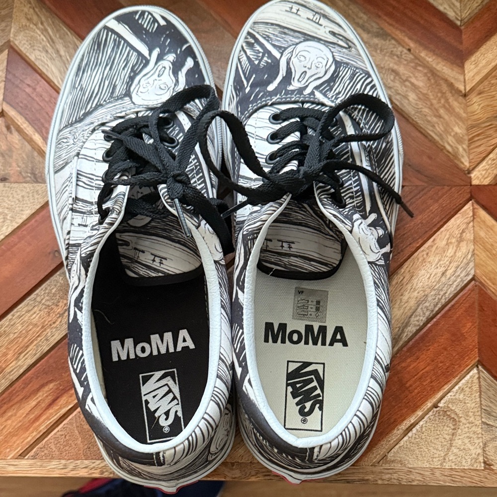 Vans MoMA Art Collaboration Sneakers - Black and White